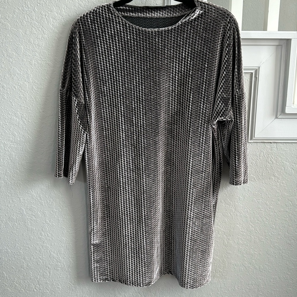 Women’s short velvet dress by Zara
